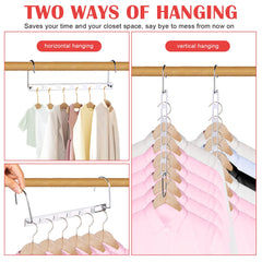 NAKBINX percha en uso vertical ahorrando espacio y organizando ropa