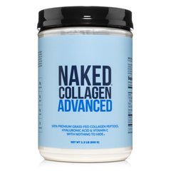 NAKED envase frontal del Collagen Advanced mostrando diseño y cantidad