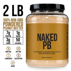 NAKED polvo en cuchara listo para mezclar con agua eficazmente