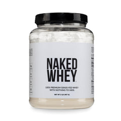 NAKED Whey envase frontal mostrando etiqueta limpia y sin aditivos