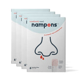 Nampons empaque frontal mostrando cantidad y marca, solución portátil