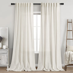 Nanspring vista frontal del set crema listo para colgar, aporta calidez