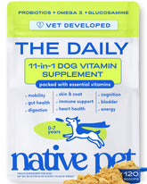 Native Pet frente del envase mostrando la marca y beneficios claros