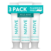 Native tubo frontal mostrando etiqueta y sabor Wild Mint refrescante