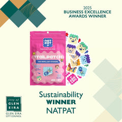 The Natural Patch Co. textura AromaWeave de bambú, biodegradable y transpirable