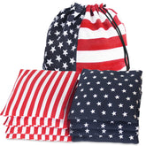 Nattork frontal pack mostrando las 8 bolsas y colores star & stripes, fácil identificación