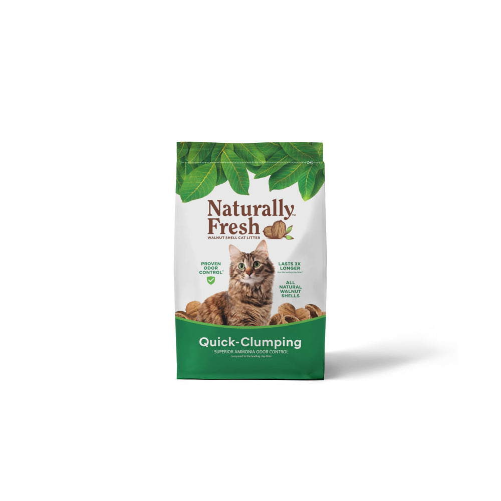 Naturally Fresh frente del empaque mostrando etiqueta sostenible y volumen