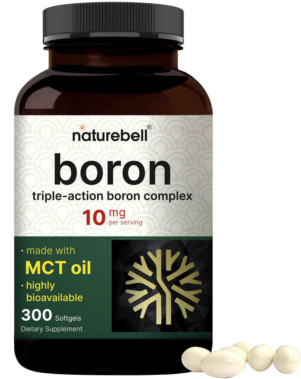 NatureBell frasco delante mostrando etiquetado claro y beneficio de duración