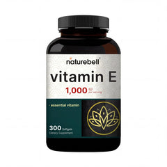 NatureBell botella frontal del suplemento vitamina E 1000 IU, opción de alta potencia