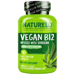 NATURELO frente del envase mostrando diseño y ventaja vegana