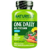 NATURELO envase frontal multivitamínico para hombres mostrando botella y diseño