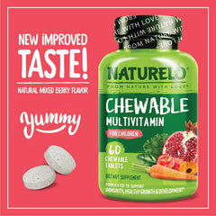 NATURELO tabletas masticables en mano, textura apetecible y segura