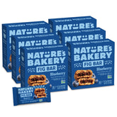 Nature's Bakery frente del paquete mostrando branding y sabor blueberry — conveniencia portátil