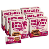 Nature's Bakery empaque frontal mostrando pack de 36 twin-packs y facilidad de almacenamiento