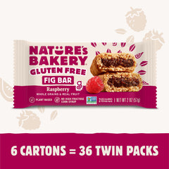 Nature's Bakery primer plano del relleno de higo y frambuesa mostrando fruta real y jugosidad