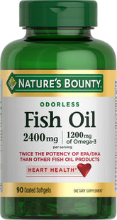 Nature's Bounty frasco delantero mostrando 90 cápsulas y datos principales