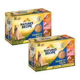 Nature's Recipe vista frontal del pack mostrando las tazas y variedad