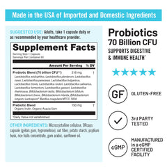 NatureWise cápsula de liberación retardada que protege bacterias intestinales