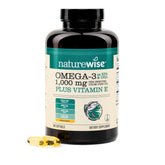 NatureWise envase frontal de 180 cápsulas con dosificación clara y beneficios