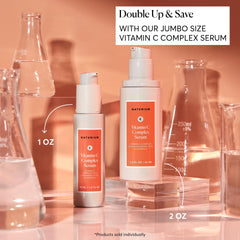 Naturium envase 30 ml junto a objeto común para comparar tamaño