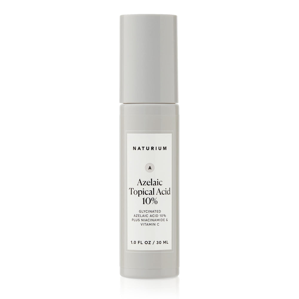 Naturium suero azelaico frontal mostrando envase y marca, ofrece confianza
