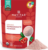 Navitas Organics frente del paquete mostrando diseño y certificaciones, conveniencia