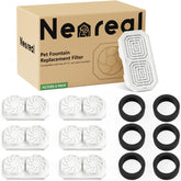 Neareal filtro frontal paquete de seis mostrando cartuchos, mejora higiene