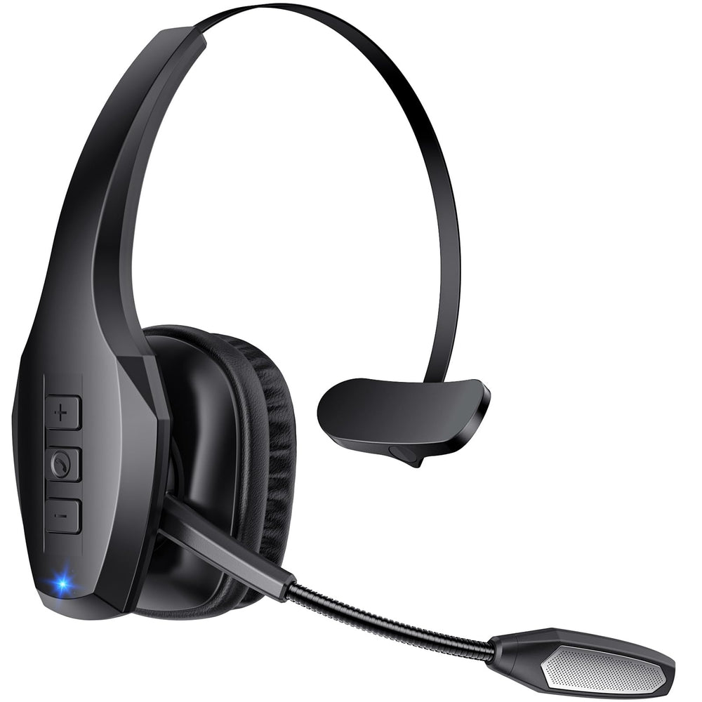 Necode vista frontal del auricular A19 mostrando su diseño cómodo y profesional