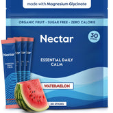 Nectar envase frontal sandía mostrando sticks y beneficios