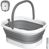 Nekteck bañera plegable frontal mostrando forma y base, comodidad de uso
