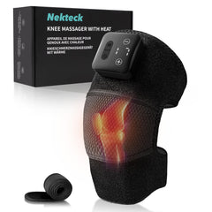 Nekteck vista frontal del masajeador mostrando controles y diseño ergonómico
