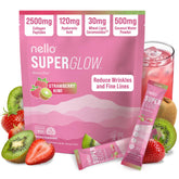 Nello envase frontal mostrando sabor fresa-kiwi y 20 sobres, útil para rutina diaria