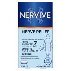 Nervive frasco frontal mostrando etiqueta y beneficios visibles