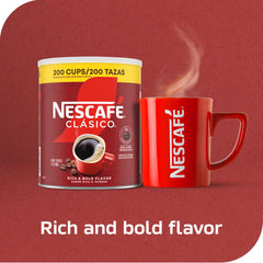 NESCAFÉ textura del polvo instantáneo resaltando solubilidad rápida