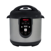 NESCO vista frontal de acero inoxidable, compacto y fácil de limpiar