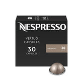 Nespresso caja Arondio frontal mostrando 30 cápsulas y frescura
