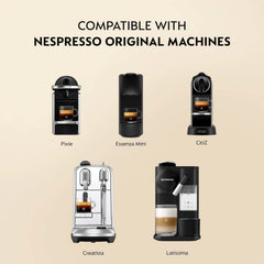 Nespresso Arpeggio espresso en taza con crema intensa que realza sabor