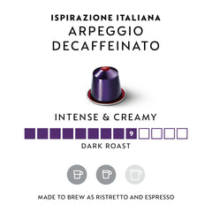 Nespresso Arpeggio cápsula detalle textura aluminio que preserva frescura y aroma