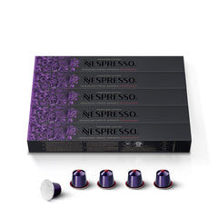 Nespresso Arpeggio 50 cápsulas dispuestas mostrando cantidad y conveniencia
