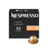 Nespresso Melozio frontal del pack mostrando 30 cápsulas y conveniencia