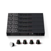Nespresso Ristretto Decaffeinato frontal mostrando paquete y diseño, garantía de intensidad