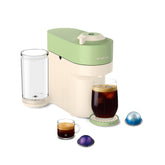 Nespresso Vertuo Pop+ frontal en Pistachio mostrando diseño compacto y moderno