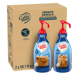 Nestle Coffee mate frente del envase con bomba mostrando presentación práctica
