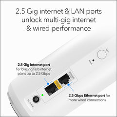 NETGEAR Orbi 370 superficie texturizada que mejora la disipación y estética