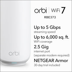 NETGEAR Orbi 370 unidad individual con diseño compacto y ventilación eficaz