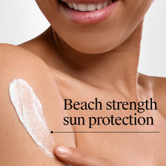 Neutrogena closeup del rótulo con información de Helioplex y reef act