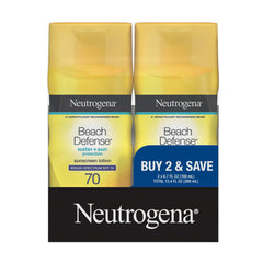 Neutrogena frente del empaque mostrando SPF 70 y beneficios