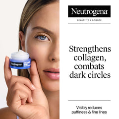 Neutrogena textura gel‑crema en palma, hidratación ligera visible