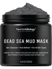 New York Biology envase frontal de la mascarilla barro Mar Muerto, limpieza profunda