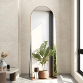 NEUWEABY espejo frontal con marco dorado aporta elegancia y amplitud